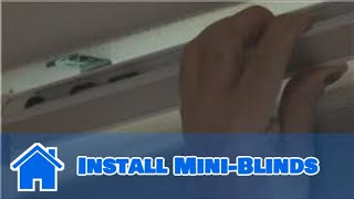 Window Blinds  How to Install MiniBlinds [upl. by Marpet]