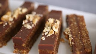 Dark Chocolate Walnut Date Bars Healthy Appetite with Shira Bocar [upl. by Torres]