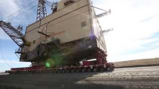 Eight Million Pound Dragline Crosses New Mexico [upl. by Solotsopa]