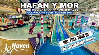 FULL WALKING TOUR INC POOL HAVEN HAFAN Y MOR NORTH WALES  HAVENS BEST SWIMMING POOL [upl. by Enelyt]