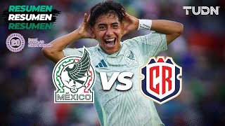 HIGHLIGHTS  México 21 Costa Rica  CONCACAF Sub20 Championship  TUDN [upl. by Frederigo]