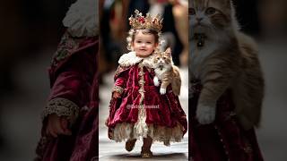 Regal Charm Adorable Kids Royal Dress Parade  AIgenerated Cuteness aianimation cutestfunniest [upl. by Groark]