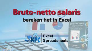 Bruto netto salaris berekenen in Excel ✅ [upl. by Rahsab]