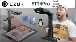 Ce Scanner de documents et livres professionnel 24MP 320DPI peut faire tellement plusCzur ET24 pro [upl. by Aneehsirk]