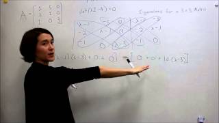 Intro to Control  13 Eigenvalue Review for 3x3 Matrix [upl. by Cicely]