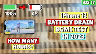 iPhone 13 BGMI Battery Drain Test in 2023🔥100 to 0 [upl. by Eelyah]