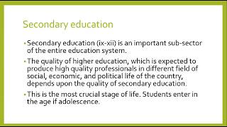 Introduction to Secondary Education [upl. by Arayt]