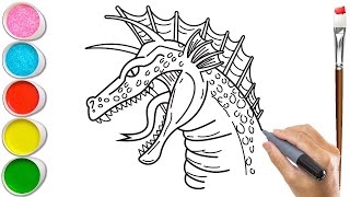 How to Draw a TITANOSAURUS FACE by Art Land  Mady Arts [upl. by Aseeral131]