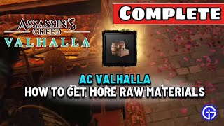 A New Home RAW Materials and SUPPLIES  ASSASSINS CREED VALHALLA [upl. by Shawnee]