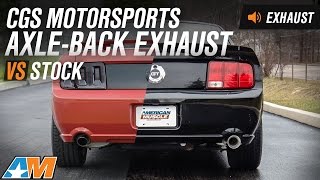 20052010 Mustang GT CGS Motorsports AxleBack Exhaust Sound Clip amp Install [upl. by Maharg]