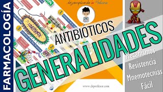 ANTIBIÓTICOS GENERALIDADES CLASIFICACIÓN  MNEMOTECNIAS  FARMACOLOGÍA  P1 [upl. by Ira371]