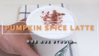 PUMPKIN SPICE LATTE 펌킨 스파이스 라떼 만들기 [upl. by Lekzehcey743]