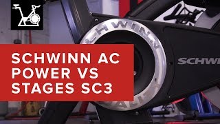 Whats The Best Indoor Bike For Power Training Schwinn AC Power vs Stages SC3 with Power Meter [upl. by Anirazc]