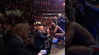 US Presidentelect Donald Trump in attendance at UFC 309 at Madison Square Garden 2 [upl. by Merrick]