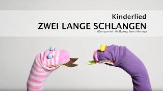 Kinderlied Schlangenlied Kindergarten zwei lange Schlangen  zwei kleine Schlangen [upl. by Weisman]