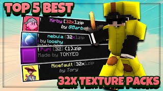 Top 5 BEST 32x Bedwars Texture Packs  189 FPS Boost [upl. by Bigelow]