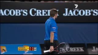 2011 Australian Open R4 Roddick vs Wawrinka [upl. by Artemisa]