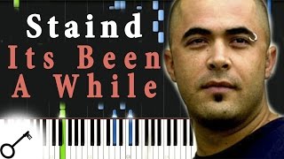 Staind  Its Been A While Piano Tutorial Synthesia  passkeypiano [upl. by Correy]