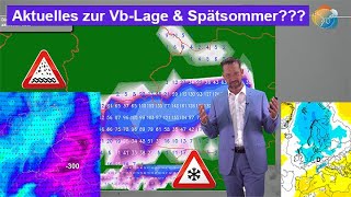 Aktuelles zur VbLage mit Hochwasser amp AlpenSchnee Mittelfristig OstLage dann quotnormalquot bis kühl [upl. by Dupin452]