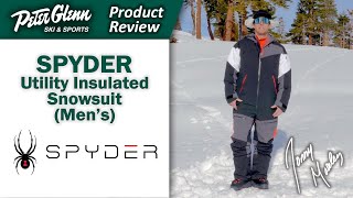 Spyder Utility Insulated Snowsuit Mens  W2324 Product Review [upl. by Nnayrb608]