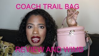 SELENA X COACH PINK TRAIL BAG FIRST IMPRESSION REVIEW  WIMB [upl. by Field362]