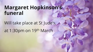 Funeral of Margaret Hopkinson 19th March 2024 [upl. by Hsihsa]