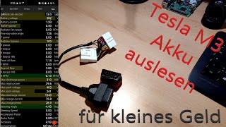 Tesla Model 3 Akku auslesen Degradation check Hardware und App für 50 Euro [upl. by Desi]