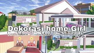 DEKORASI RUMAH GIRL JADI AESHTETIC  BAGIBAGI ID  SAKURA SCHOOL SIMULATOR [upl. by Lleral]