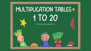 1 to 20 Tables Multiplication Tables 1  20  Tables  Tables of one to twenty [upl. by Kravits357]