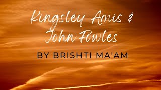 POSTMODERN WRITERS John Fowles amp Kingsley Amis for NTA NET GATE WB SET amp Other SET exams [upl. by Arman18]