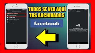 como VER CHATS ARCHIVADOS en FACEBOOK [upl. by Peppard]