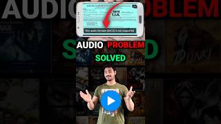 😱Mx Player EAC3 Audio Format Not Supported  100 Fix Problem Solve ✅ Shorts [upl. by Verada]