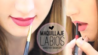 MAQUILLAJE DE LABIOS quotPASO A PASOquot [upl. by Aiciruam298]