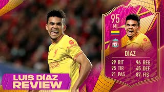 ¡UNA CARTA BRUTAL DE LUCHO DÍAZ 😍 95 LUIS DIAZ FIFA 22 FUTTIES PREMIUM SBC REVIEW [upl. by Reham]