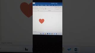 How to type heart symbol in microsoft word shorts [upl. by Eniarol]