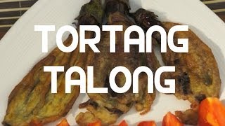 Paano magluto Tortang Talong Recipe Fried Eggplant Aubergine Tagalog Pinoy Filipino cooking omelette [upl. by Farhi526]