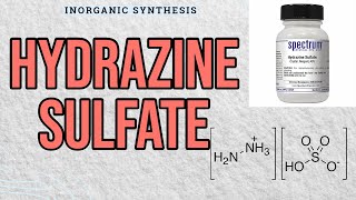 Making Hydrazine Sulfate [upl. by Meelas]