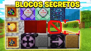 🙀 COMO PEGAR 15 BLOCOS SECRETOS do MINECRAFT PE JAVA PS4 XBOX e Windows 10 [upl. by Niarda]