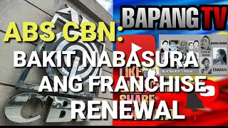 ABS CBN BAKIT BA BINASURA NG KOMITE NG KAMARA PARA SA FRANCHISE RENEWAL BAPANGTV ABSCBN RENEWAL [upl. by Olenolin762]