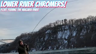 Lower River CHROMERS Float Fishing the Niagara River for Late Season Steelhead [upl. by Yentirb919]