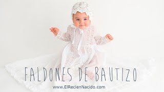 Faldones de Bautizo Para Bebes Vestidos Bautismo para bebé niño o niña [upl. by Lisabet]