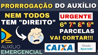 URGENTE Prorrogação do Auxílio Emergencial Até DEZEMBRO Não Será Para “TODOS” [upl. by Morette]