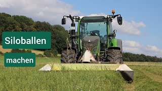 Siloballen für unsere Rinder machen  Fendt 516 Vario  mähen wenden schwaden und Transprot [upl. by Dor880]