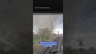 Tornado strikes train in Nebraska [upl. by Libys]