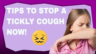 Tips to Stop A Tickly Cough When You Go Live [upl. by Bunni]