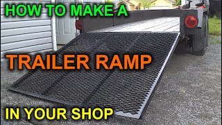 How to Build a DIY Trailer Ramp for under 50 bucks [upl. by Fransis378]