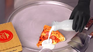 How to make PIZZA to Ice Cream  Food Transformation with Pizza Hut Salami Pizza  ASMR [upl. by Deni98]