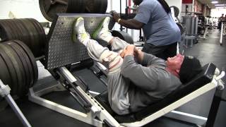 Bobby Chiafullo 2710lbs leg press world record attempt [upl. by Aaberg]