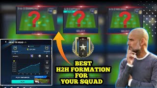 BEST H2H FORMATION FOR YOUR SQUAD  BEST H2H FORMATION TO REACHED FIFA CHAMPION 🏆 [upl. by Camille]