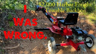 YouTube Was Right About My Harbor Freight Backhoe [upl. by Aihsaei]